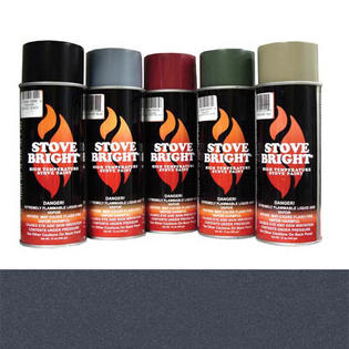 Forrest Paint 6196 1200º Wood Stove High Temp Paint - Metallic Blue Forrest Paint 6196 1200º Wood Stove High Temp Paint - Metallic Blue