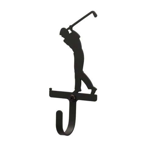 Village Wrought Iron WH-135-S Golfer Wall Hook Small - Black at Sears.com