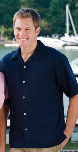 Inner Harbor IH03000CRB0008 MENS CAMP SHIRT 3000 CARIBBEAN BLUE 4XL at Sears.com