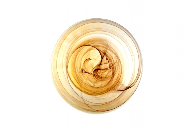 Arda Glassware 99471320 Allure Handmade 13 Inch Charger Plate Set of 4 Brown- Amber
