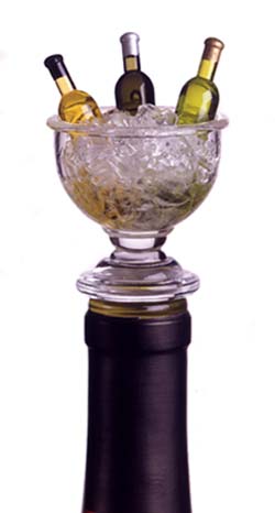 Prodyne A-875 C Acrylic Mini Wine Bowl Bottle Stopper Pack of 48