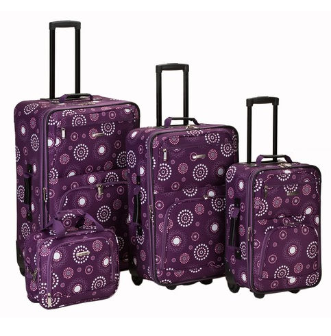 FOX LUGGAGE F108-Purple Pearl 4 Pc Pucci Luggage Set Rockland at Sears.com