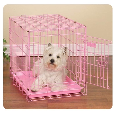 Hunter K9 Designs ZW719SP Small ProSelect Fold-Down Crate - Pink at Sears.com