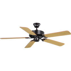 Maxim Lighting 89905OI BasicMax 52&'&' Ceiling Fan-Light Oak/Medium Oak Blades - Oil Rubbed Bronze at Sears.com