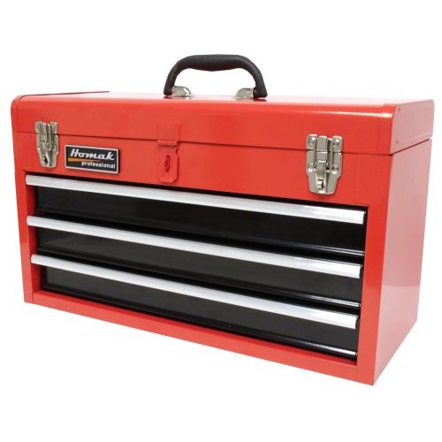 Homak RD01032101 21 Inch Red 3 Drawer Toolbox