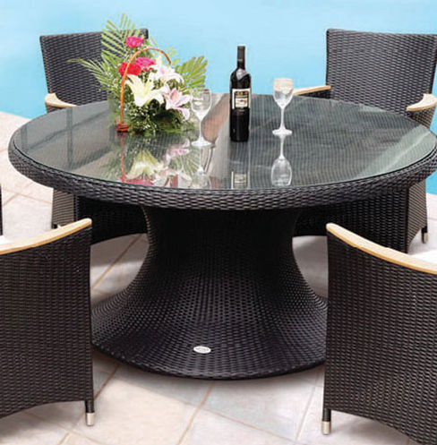 Royal Teak He60b Helena 60 In. Table In Black