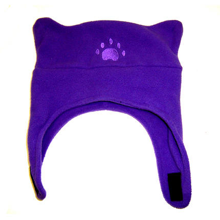 BearHands TC700DPUR Toddler Fleece Chin Strap Hat - Dark Purple at Sears.com