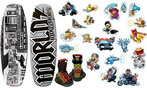 Kwik Tek WIW-2014 World Industries Stick-O-Rama Wakeboard With DC Youth Binding at Sears.com