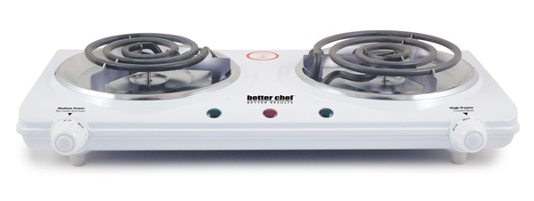 Prime Pacific IM-306DB- Better Chef 1500 Watt Table Top Double Buffet Burner White at Sears.com