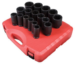 SUNEX TOOLS 4685 17 Piece 0.75 Inch Drive SAE Deep Impact Socket Set at Sears.com