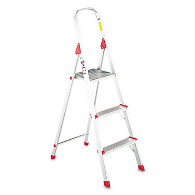 Davidson L234603 #566 Three Foot Folding Aluminum Euro Platform Ladder, Red at Sears.com