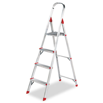 Davidson L234604 #566 Four-Foot Folding Aluminum Euro Platform Ladder, Red at Sears.com