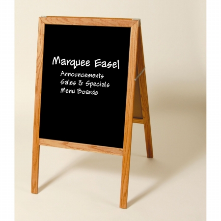 Crestline 312-A Folding Two-sided Marquee Stained Wood Easel - Whiteboard and Black Chalkboard at Sears.com