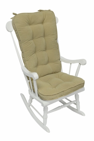 Greendale Home Fashions 5161 Cream Jumbo Rocking Chair Cushion Set- Hyatt fabric- Cream. at Sears.com