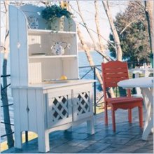 Uwharrie Chair 5051 Outdoor Hutch - White