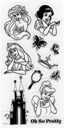EK Success 395211 Disney Princess Clear Stamps-4 in. x 7 in. Sheet at Sears.com