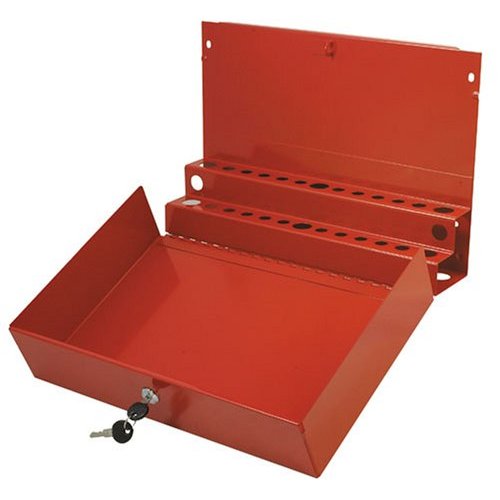 SUNEX TOOLS 8011 26Pc Locking Pry Bar Holder - Red
