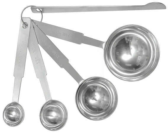 Foxrun 4828 Deluxe Measuring Spoon Set- Stainless Steel