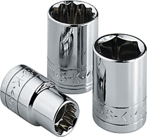 SK HAND TOOLS SK Hand Tool SK 45108 .38" Drive 6 Point Standard Fractional Sockets- .25" at Sears.com