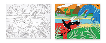 Melissa & Doug LCI4793 Canvas Creations Dinosaur at Sears.com