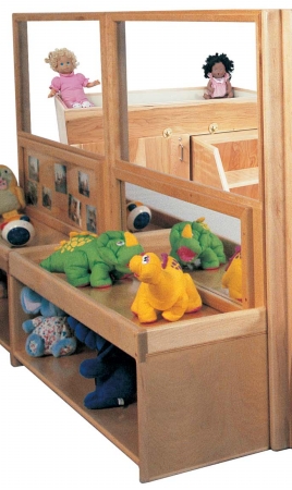 Strictly for Kids SK3207 Deluxe Room Divider with 18 in. H Storage and Mirror at Sears.com