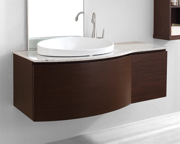 Virtu USA ES-1048-WA 48 in. Isabelle- Walnut- Single Sink Bathroom Vanity Set at Sears.com