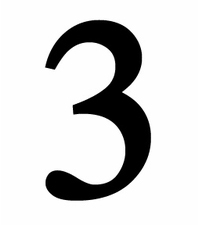 Village Wrought Iron NUM-3-S Small Number 3 - Black at Sears.com
