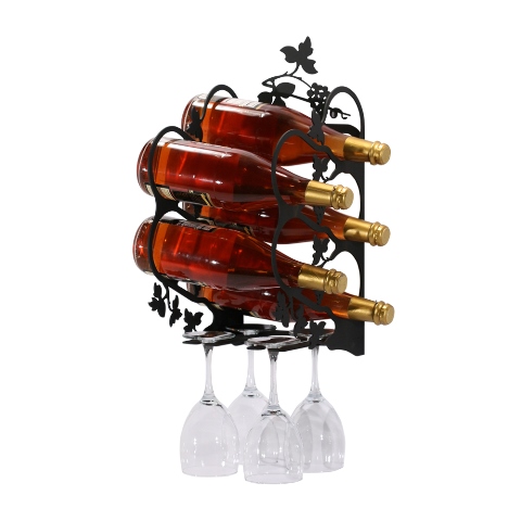 Village Wrought Iron WR-WM-157-M Wall Mt. Grapevine Wine Rack at Sears.com