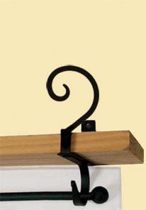 Village Wrought Iron CUR-SB-103 Scroll Curtain Shelf Brackets at Sears.com