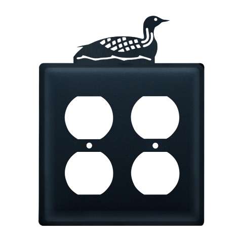 Village Wrought Iron EOO-116 Loon Outlet Cover Double - Black at Sears.com