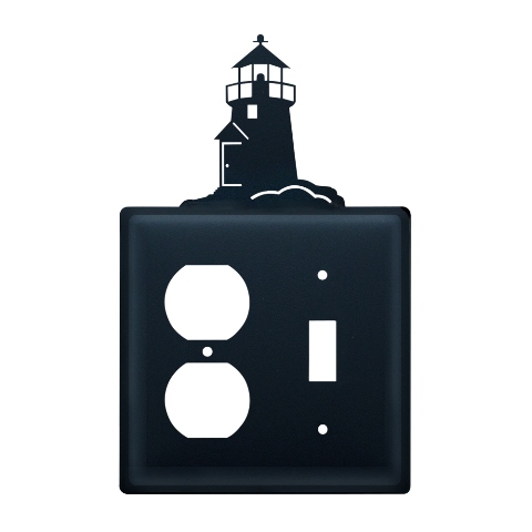 Village Wrought Iron EOS-10 Lighthouse Outlet and Switch Cover - Black at Sears.com