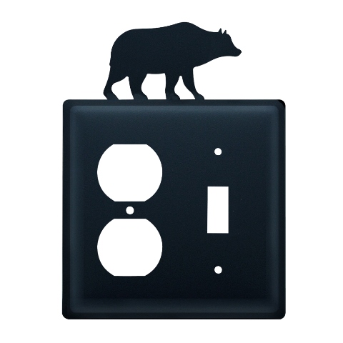 Village Wrought Iron EOS-14 Bear Outlet and Switch Cover - Black at Sears.com