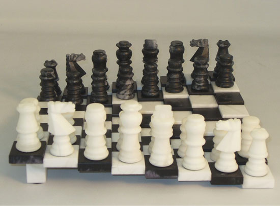 Scali VF146TBK Black & White Tiered Alabaster Set at Sears.com