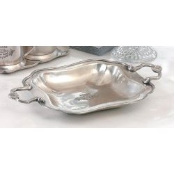 Zodax IN-4660 Hotel Palais Royal Antique Pewter Finish Square Handled Tray at Sears.com
