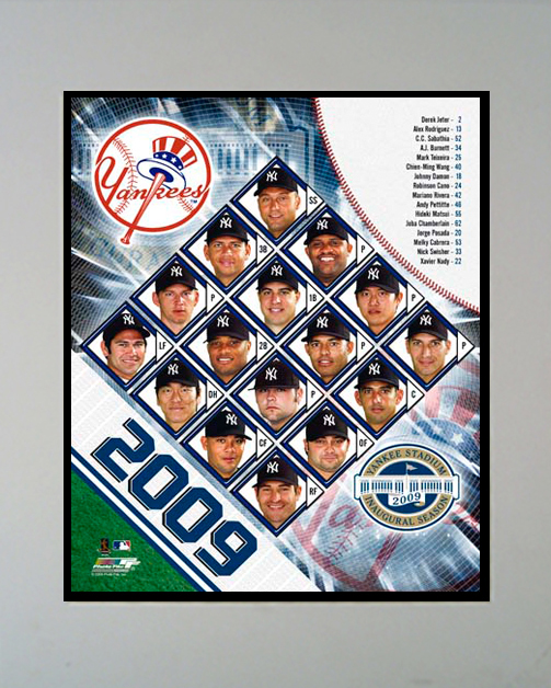 Encore Select M2-BBNYY2009 2009 New York Yankees Team Photograph in a 11 in. x 14 in. Mat at Sears.com