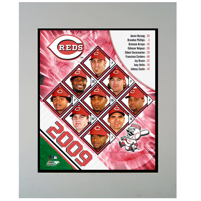 Encore Select M2-BBCR2009 Cincinnati Reds 2009 Team Photograph in a 11 in. x 14 in. Mat at Sears.com