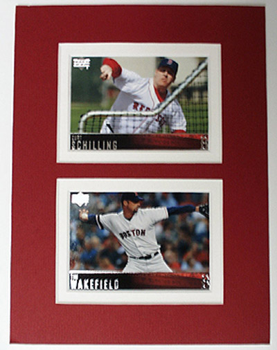 Encore Select PRD-4F0037 Curt Schilling and Tim Wakefield Trading Cards Framed As a 5 in. x7 in. Matted Print at Sears.com