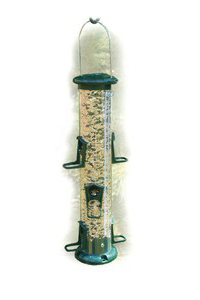 Woodlink Wlnatube12 15 In Green Plastic 6 Port Seed Tube