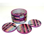Gifts With Humanity KSK012-Sunset-602005 Set of 6 Handmade Sunset Soapstone Coasters - Kenya at Sears.com
