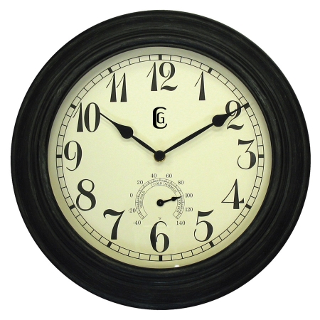 GENEVA CLOCKS Geneva Clock 7019G Geneva 14 in. Metal With Hook Outdoor Wall Clock at Sears.com