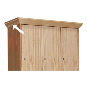Hallowell-list Hallowell WCME18W-RO All-Wood Club Locker Crown Molding End - Natural Red Oak with Clear Finish at Sears.com