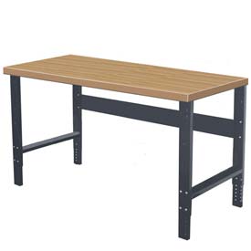 Hallowell-list Hallowell HWB7230M-ME 72 in. W Workbench - Midnight Ebony, Includes Legs, Rear Stringer, Laminated Hardwood Top at Sears.com