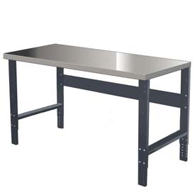 Hallowell-list Hallowell HWB4830S-ME 48 in. W Workbench - Midnight Ebony, Includes Legs, Rear Stringer, 12 Gauge Steel Top at Sears.com