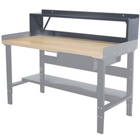 Hallowell-list Hallowell HWB-BR-72-ME 72 in. W Workbench Riser - Midnight Ebony at Sears.com