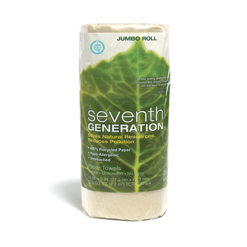Seventh Generation 13720 NAT Recycled Paper Towels - 1 Roll - Pack of 30 at Sears.com