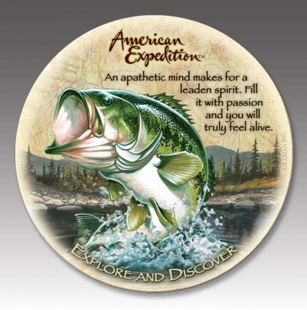 Ideaman American Expediton CTST-111 Largemouth Bass Stone Coaster Set at Sears.com