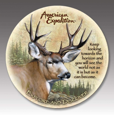 Ideaman American Expediton CTST-123 Mule Deer Stone Coaster Set at Sears.com