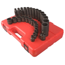 Sunex Sunex SUN3330 .38in. Drive 12 Point Master Metric Impact Socket Set - ...