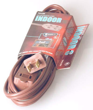 Coleman Cable 15ft. 16-2 Brown Indoor Cube Tap Extension Cord 09404 at Sears.com