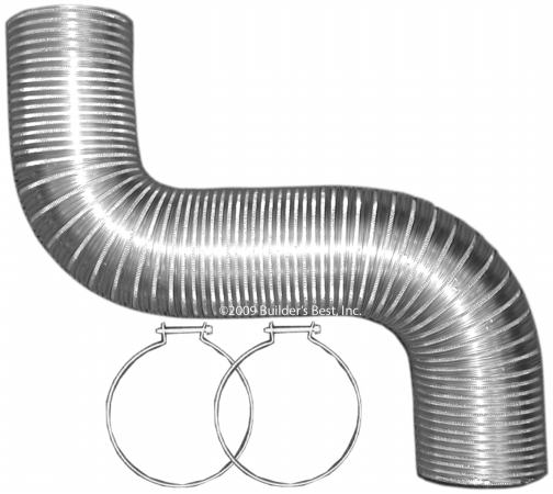 Builders Best Inc 4in. X 8ft. Dryer Vent Kit With Metal Clamps  110460 at Sears.com